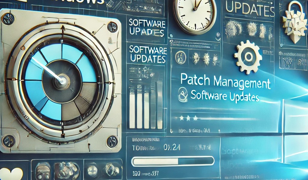 Ai Generated Image of Patch Management and Software Updates with focus on Windows security and updates.